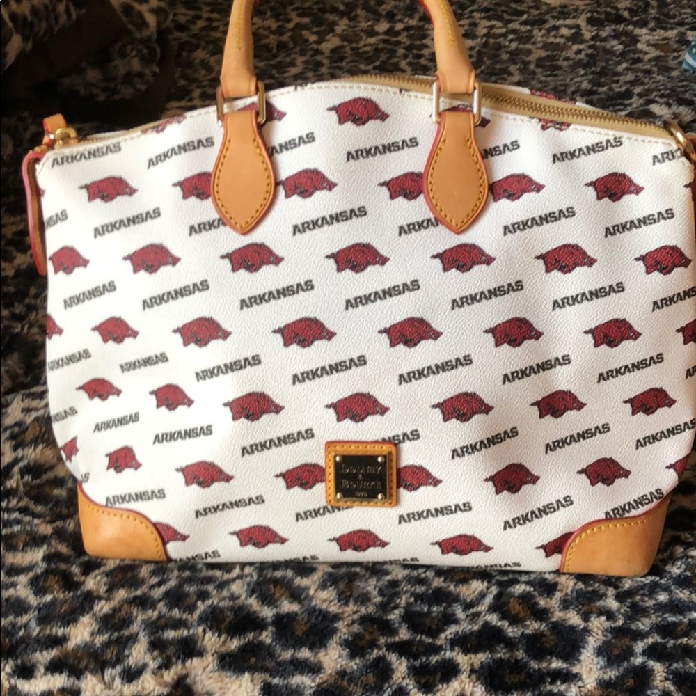 Dooney and Bourke Arkansas Razorback satchel